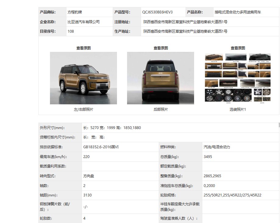 方程豹钛9方盒子轮廓与天地门